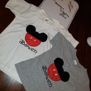 2 item LOT. Bowen mono tees. 24m and 18/24m